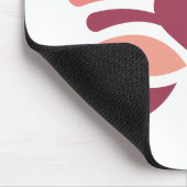 Eleganter femininer Boho-Pastell-Schmetterling Mousepad (Ecke)