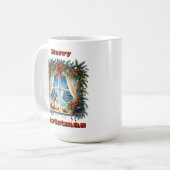 Eleganter festlicher Fensterarm Kaffeetasse (Vorderseite Links)