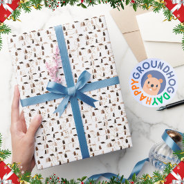 Eleganter festlicher Weiß- und Goldtag Geschenkpapier