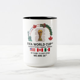 Eleganter FIFA Weltmeisterschaft 2026 Zweifarben 0 Zweifarbige Tasse