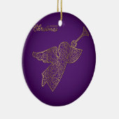 Eleganter filigraner Engel Keramik Ornament (Rechts)