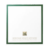 Eleganter finanzieller Notepad Notizblock (Vorderseite)