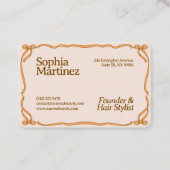 Eleganter Flachbildschirm mit schlichtem dekorativ Visitenkarte (Vorderseite)