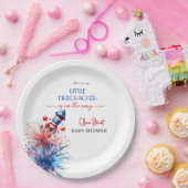 Eleganter Flaschengitter 4. Juli Babydusche Pappteller (Party)