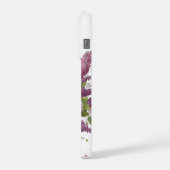Eleganter Flieder-Blumenstrauß-Vase iPhone Hülle (Linke Seite)