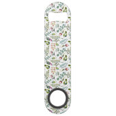 Eleganter Flora Wedding Bottle Opener Speed Flaschenöffner (Rückseite)
