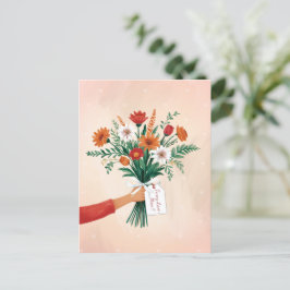 Eleganter Floral Bouquet Muttertag Postkarte