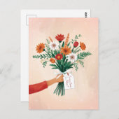 Eleganter Floral Bouquet Muttertag Postkarte (Vorne/Hinten)
