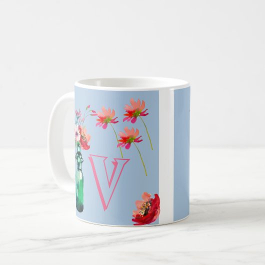ELEGANTER FLORAL MIT EINER ERSTEN KAFFEETASSE (Vorderseite Links)