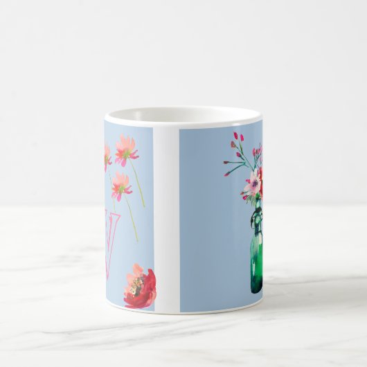 ELEGANTER FLORAL MIT EINER ERSTEN KAFFEETASSE (Mittel)