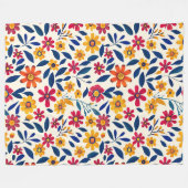 Eleganter floraler Charm 60x80 Fleece Blanket (Vorderseite (Horizontal))