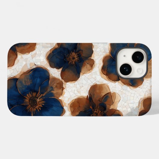 Eleganter floraler Dauerhandy-Fall Case-Mate iPhone Hülle (Rückseite (Horizontal))