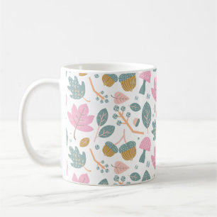 Eleganter floraler Druck Botanische Kunst Kaffeetasse