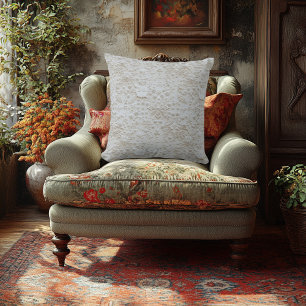 Eleganter floraler geprägter Druck - Faux-Bordüre Kissen