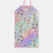 Eleganter, floraler Herzrahmen: für jeden Anlass Geschenkanhänger (Rückseite)