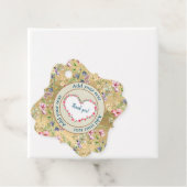 Eleganter, floraler Herzrahmen: für jeden Anlass Geschenkanhänger (Beispiel)