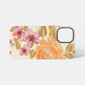 Eleganter floraler Hintergrund iPhone Hülle (Rückseite (Horizontal))