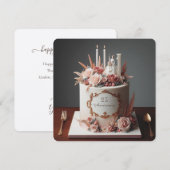 ELEGANTER FLORALER JAHRESKUCH MIT BRIDE (Vorne/Hinten)