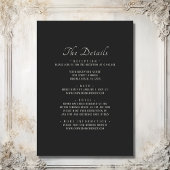 Eleganter, floraler Kronleuchter auf einer Hochzei Einladung