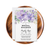 Eleganter Floraler Lila Brautparty