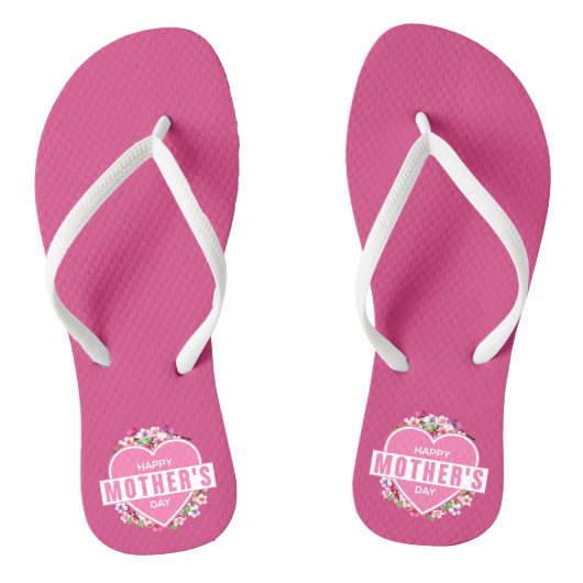 Eleganter floraler Muttertag| Flip Flops Badesandalen (Fußbett)