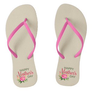 Eleganter floraler Muttertag   Flip Flops Badesandalen