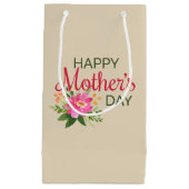 Eleganter floraler Muttertag | Geschenktasche Kleine Geschenktüte (Vorderseite)