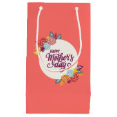 Eleganter floraler Muttertag | Geschenktasche Kleine Geschenktüte (Vorderseite)