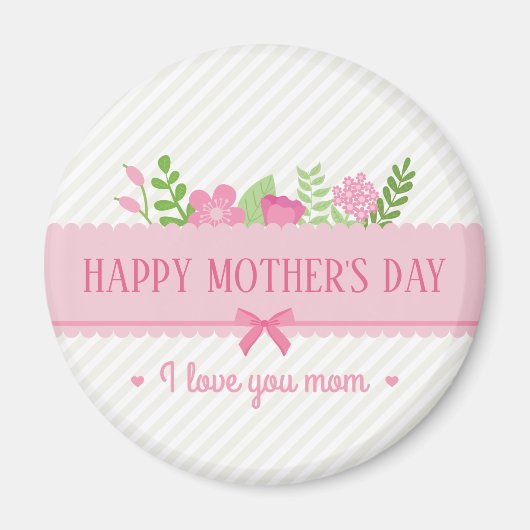 Eleganter floraler Muttertag | Magnet (Vorne)