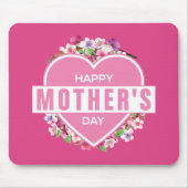 Eleganter floraler Muttertag | Mauspad (Vorne)