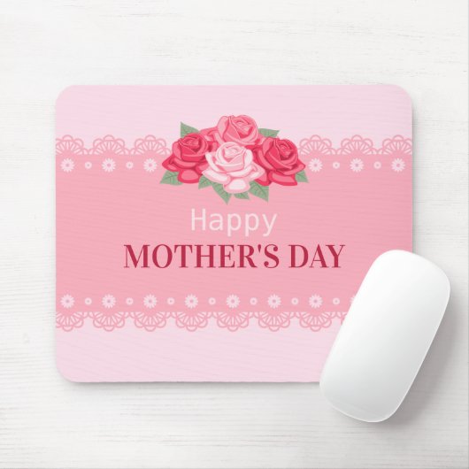 Eleganter floraler Muttertag | Mauspad (Mit Mouse)