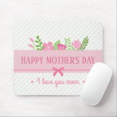 Eleganter floraler Muttertag | Mauspad (Mit Mouse)