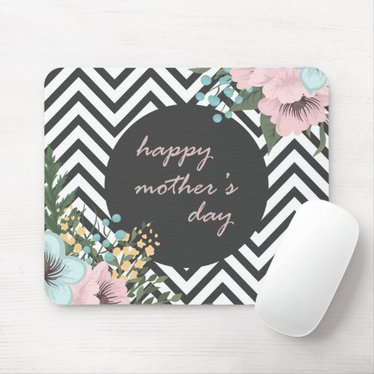 Eleganter floraler Muttertag | Mauspad (Mit Mouse)