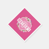 Eleganter floraler Muttertag | Napkin Serviette (Ecke)