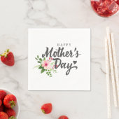 Eleganter floraler Muttertag | Napkin Serviette (Beispiel)