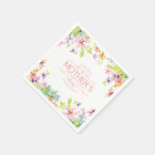 Eleganter floraler Muttertag | Napkin Serviette (Ecke)