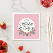 Eleganter floraler Muttertag | Napkin Serviette (Beispiel)