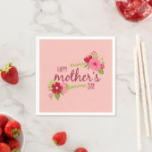 Eleganter floraler Muttertag | Napkin Serviette (Beispiel)
