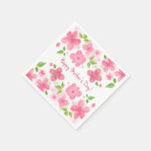 Eleganter floraler Muttertag | Napkin Serviette (Ecke)
