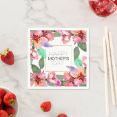 Eleganter floraler Muttertag | Napkin Serviette (Beispiel)