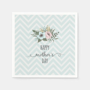 Eleganter floraler Muttertag   Napkin Serviette