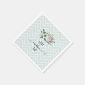 Eleganter floraler Muttertag | Napkin Serviette (Ecke)