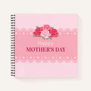 Eleganter floraler Muttertag   Notebook Notizblock
