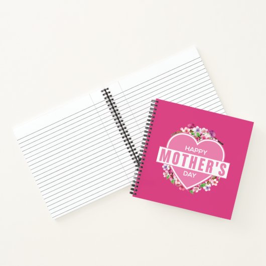 Eleganter floraler Muttertag | Notebook Notizblock (Innenseite)