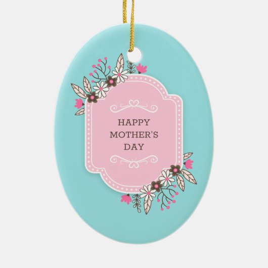 Eleganter floraler Muttertag | Ornament (Hinten)