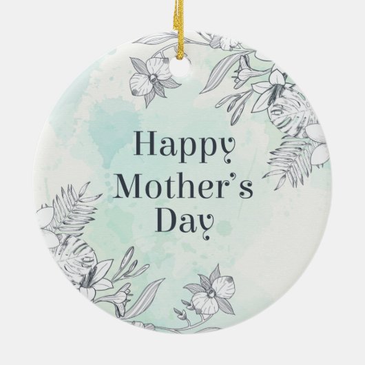 Eleganter floraler Muttertag | Ornament (Hinten)