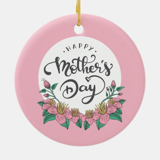 Eleganter floraler Muttertag | Ornament (Hinten)