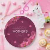 Eleganter floraler Muttertag | Papierplatte Pappteller (Party)