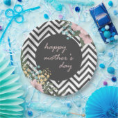 Eleganter floraler Muttertag| Papierplatte Pappteller (Party)