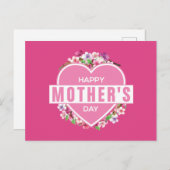 Eleganter floraler Muttertag | Postkarte (Vorne/Hinten)